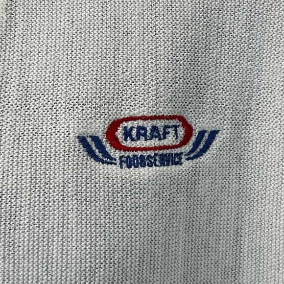Vintage 70s 80s Kraft Foodservice Cardigan Sweater Food Service White L Large - Picture 4 of 7